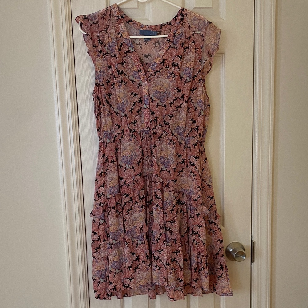 Lil Blush and Ebony Floral Mini Dress